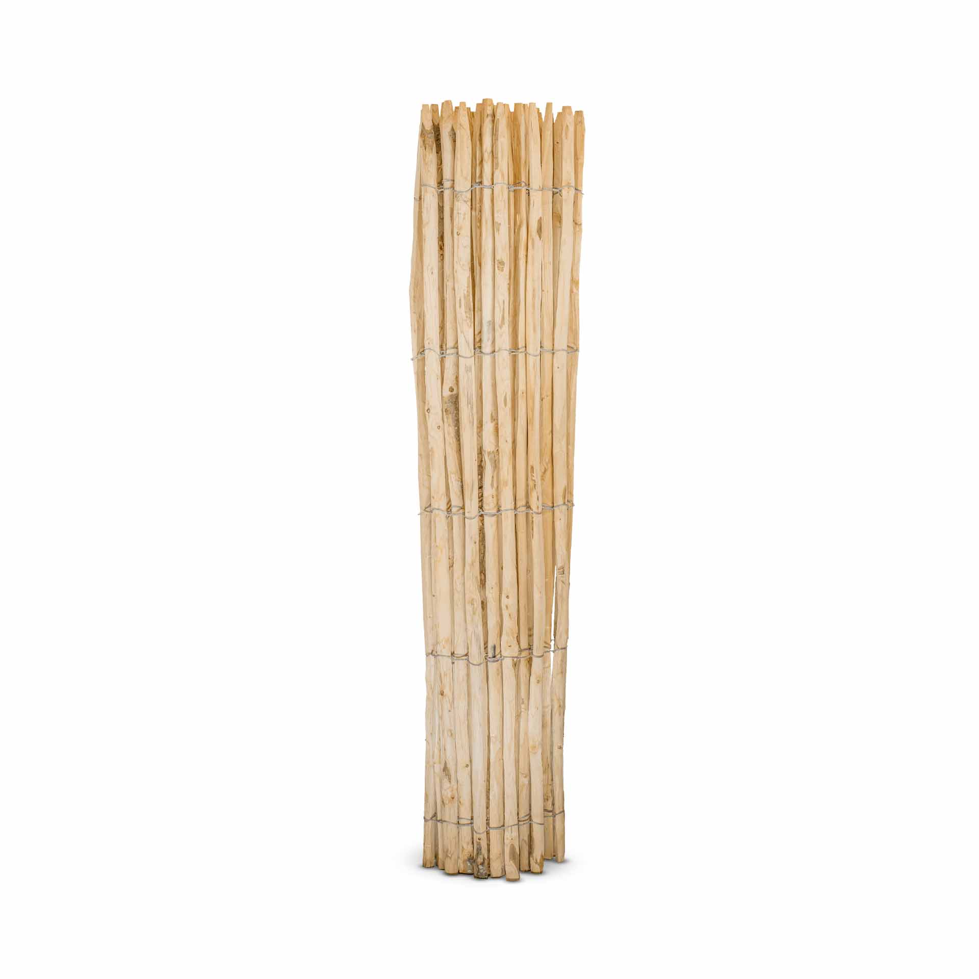 Frans premium schapenhek kastanje - lengte 5 meter, hoogte 200 cm, latafstand 4-5 cm