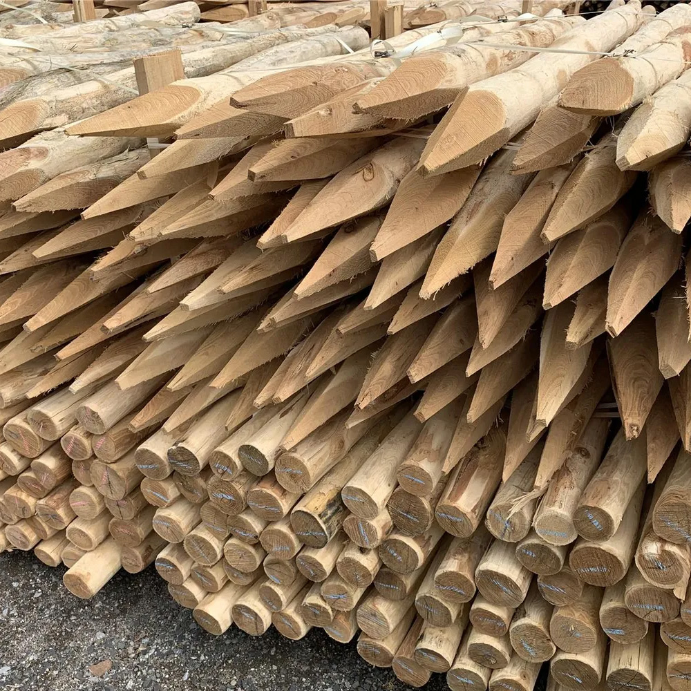Robinia paal in verschillende lengtes en diameters