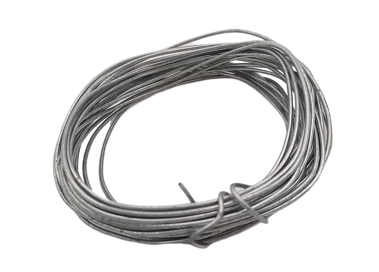 Staalen binddraad, ruw verzinkt, Ø 1,3 mm, 5 meter Staalen binddraad, ruw verzinkt, Ø 1,3 mm, 5 meter