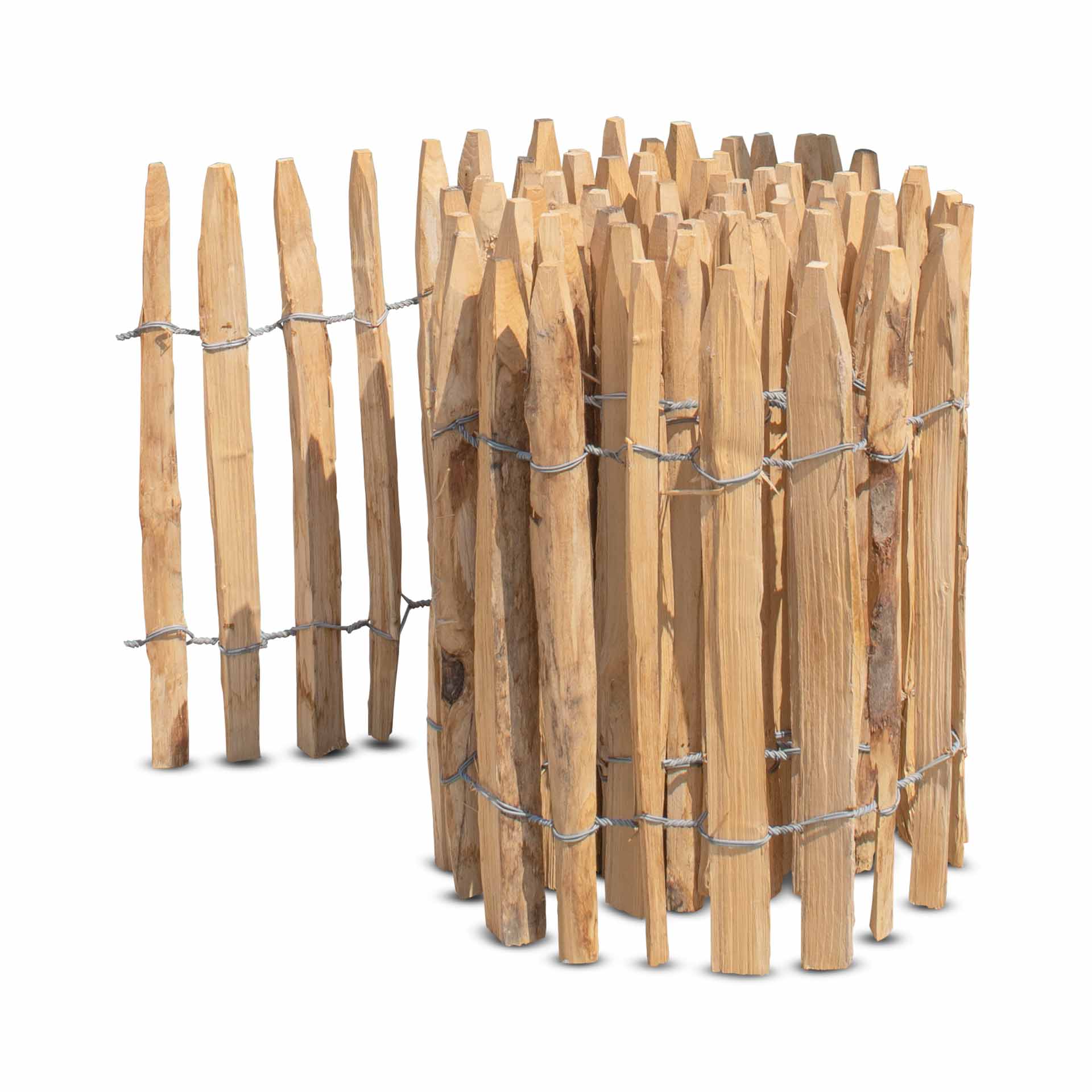 Frans premium schapenhek kastanje - lengte 5 meter, hoogte 50 cm, latafstand 2-3 cm