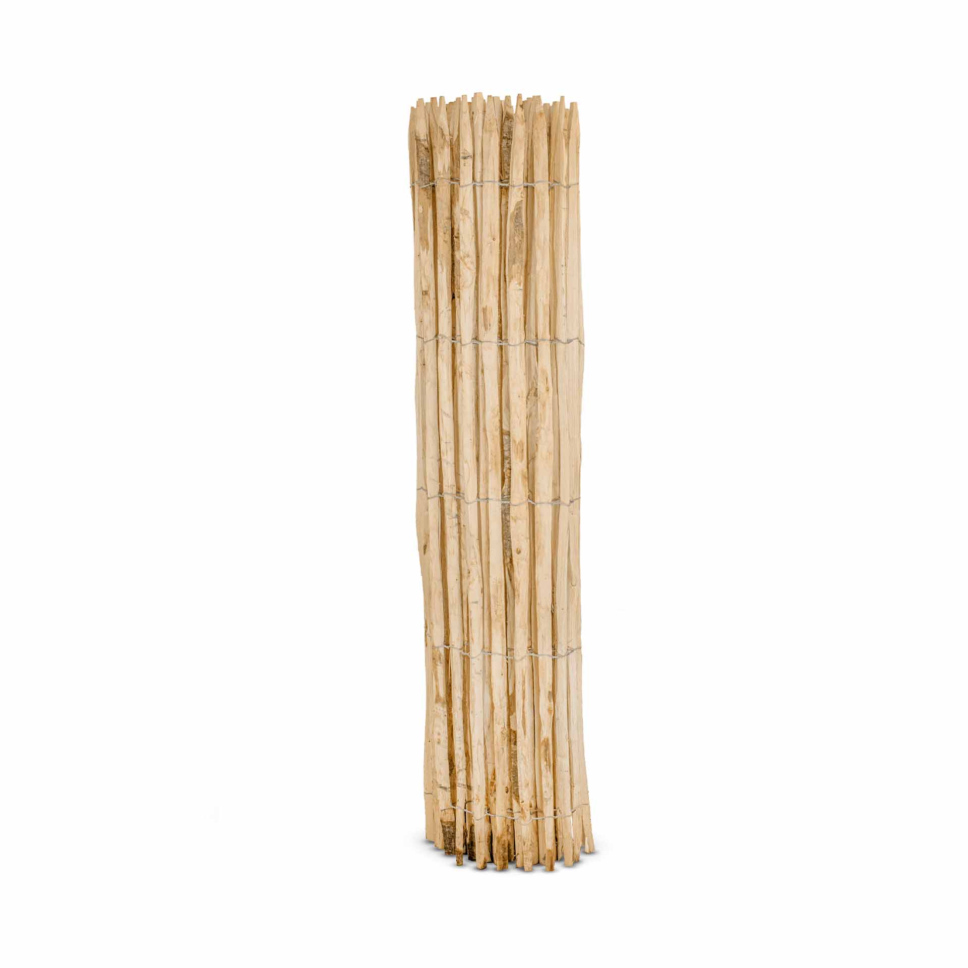 Frans premium schapenhek kastanje - lengte 5 meter, hoogte 200 cm, latafstand 2-3 cm
