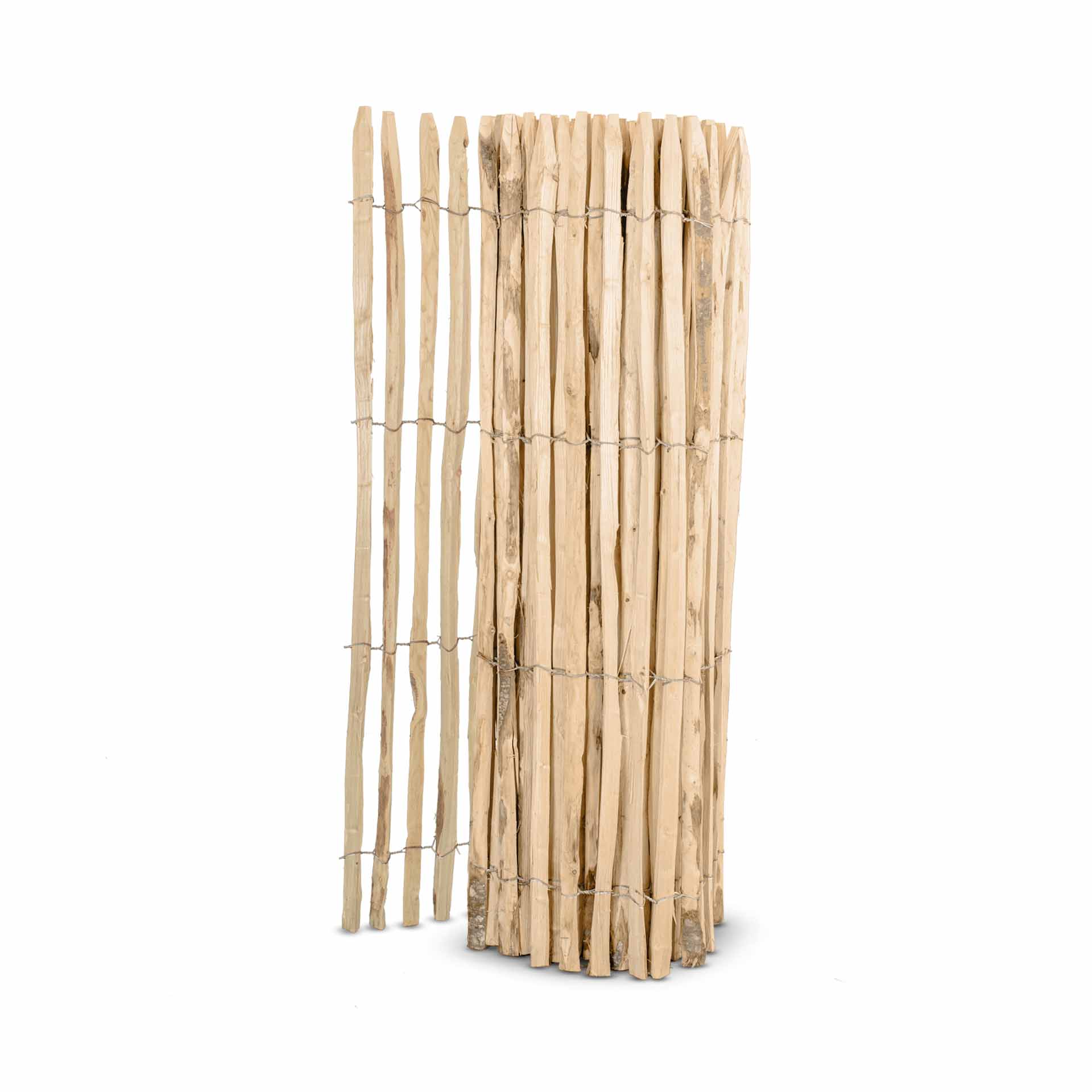 Frans premium schapenhek kastanje - lengte 5 meter, hoogte 150 cm, latafstand 2-3 cm