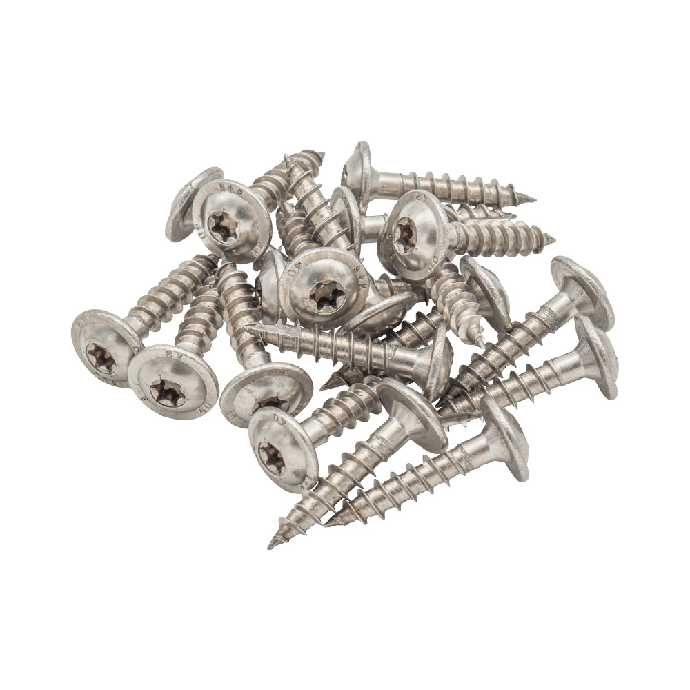 Paalschroef voor bodemhulsen (zilver), Torx 8 x 40 mm