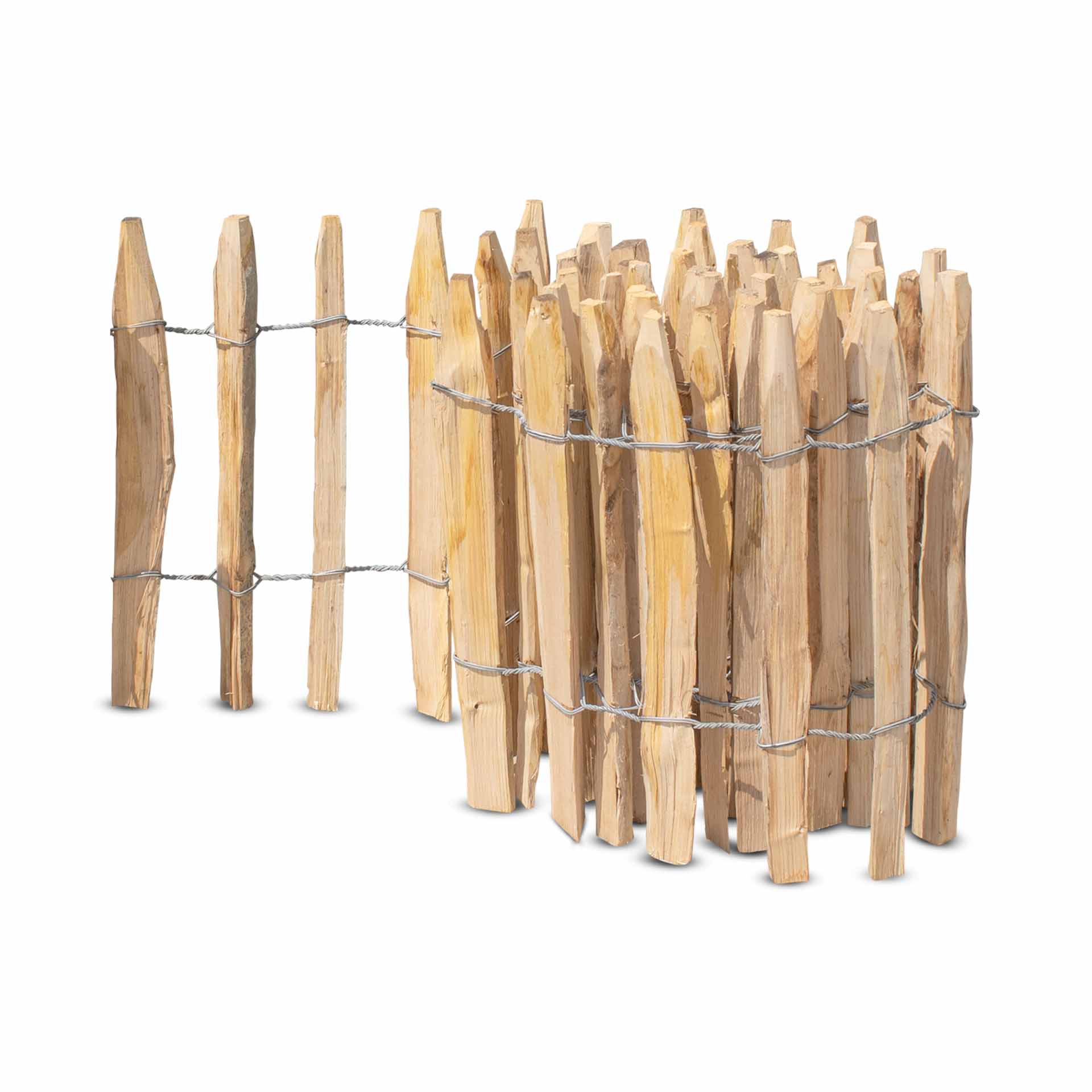 Frans premium schapenhek kastanje - lengte 5 meter, hoogte 50 cm, latafstand 6-7 cm