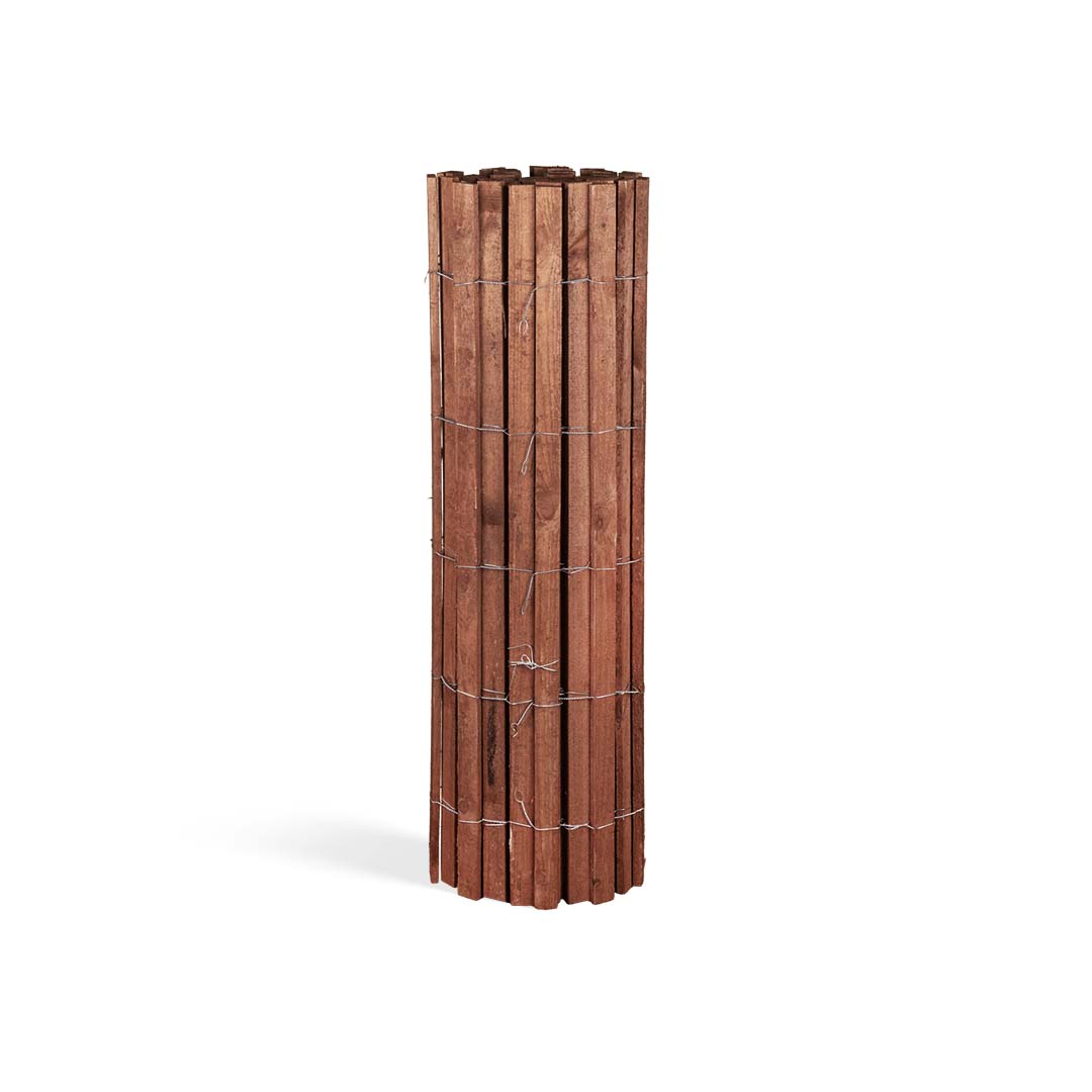 Boombeschermings-/bijtbeschermingshek van sparrenhout (geïmpregneerd) - lengte 5 meter, hoogte 120 cm, Latafstand ~6 cm