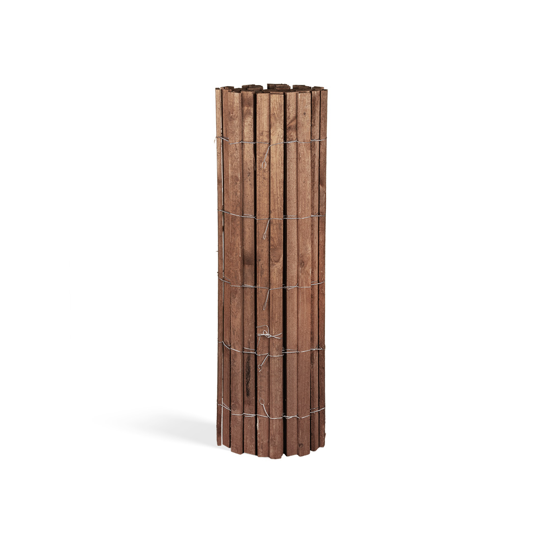 Boombeschermings-/bijtbeschermingshek van sparrenhout (geïmpregneerd) - lengte 5 meter, hoogte 120 cm, Latafstand ~6 cm