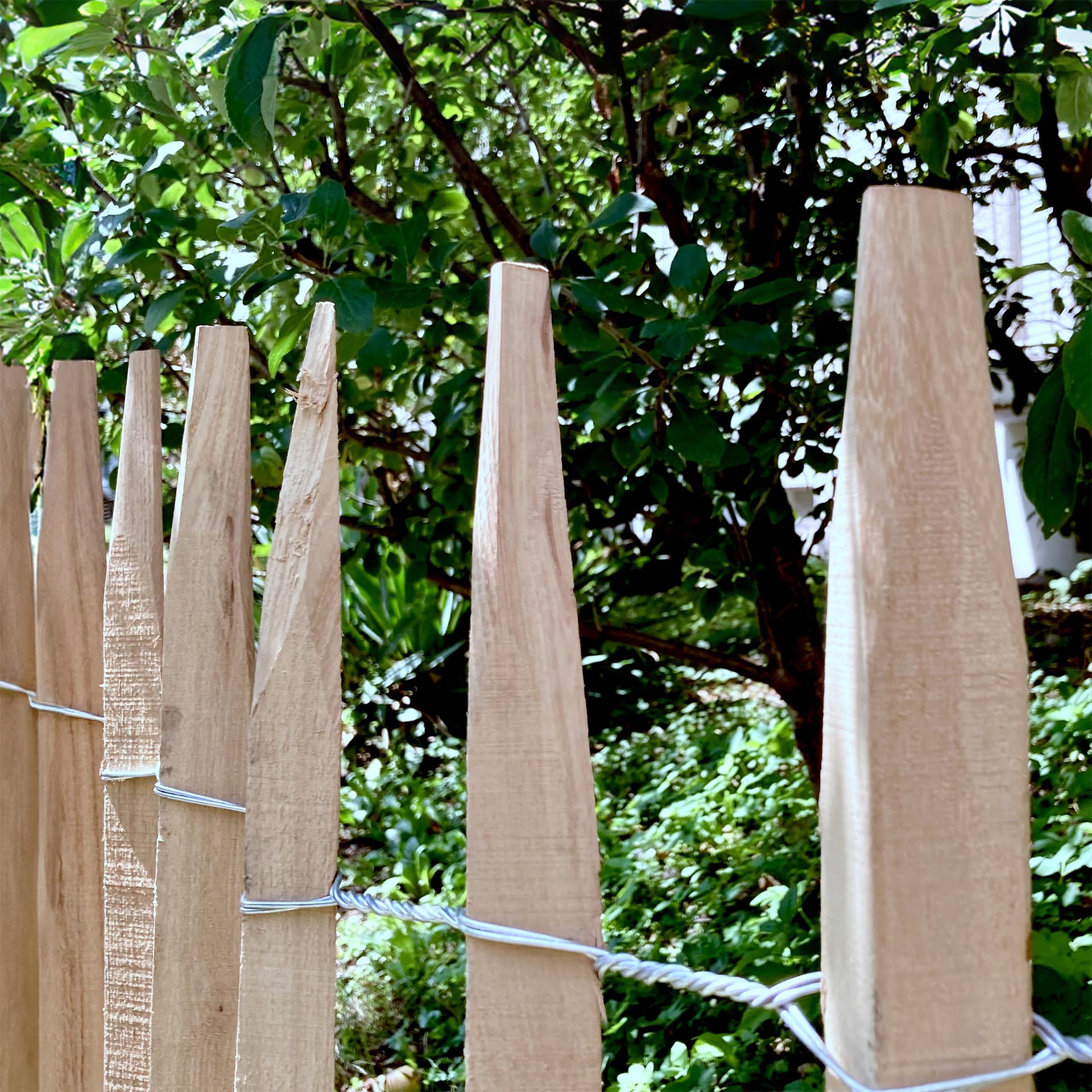Premium schapenhek robinia (gezaagd) - lengte 5 meter, hoogte 120 cm, Latafstand 6-7 cm