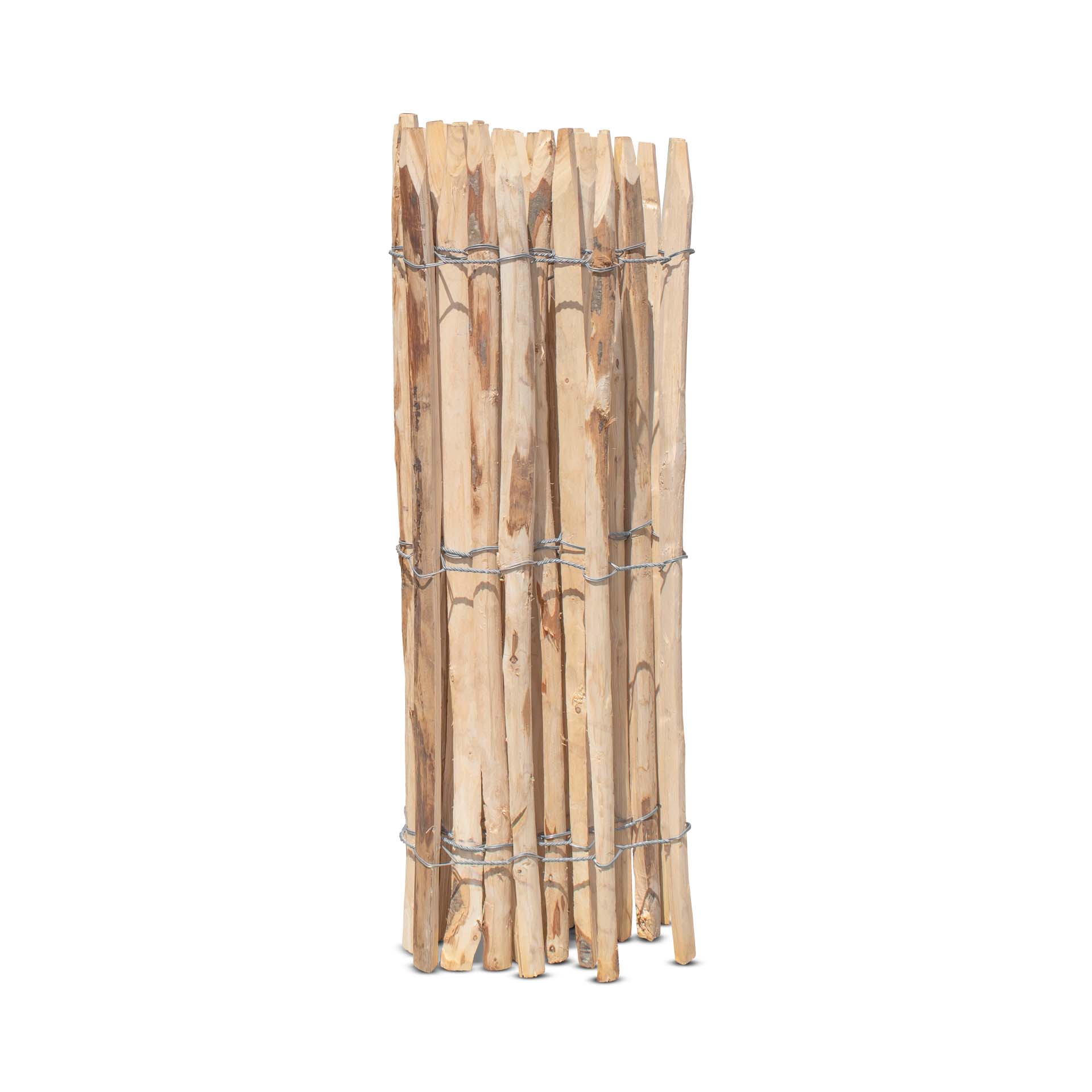 Frans premium schapenhek kastanje - lengte 5 meter, hoogte 100 cm, latafstand 6-7 cm