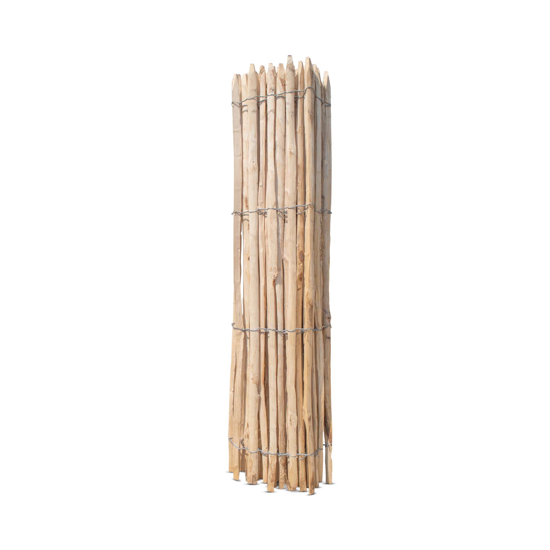 Frans premium schapenhek kastanje - lengte 5 meter, hoogte 175 cm, latafstand 4-5 cm
