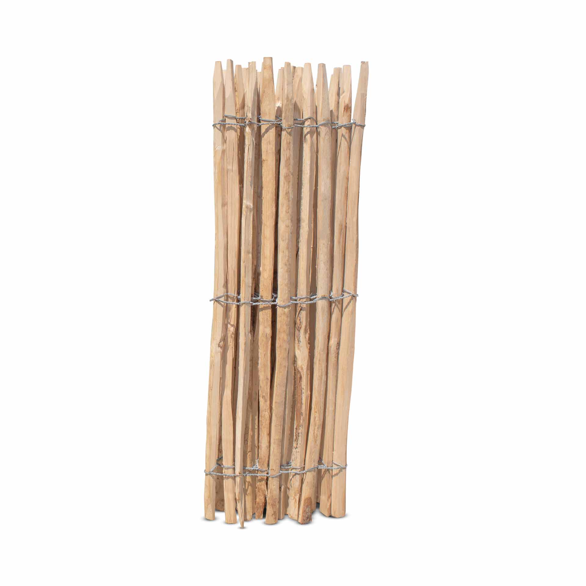 Frans premium schapenhek kastanje - lengte 5 meter, hoogte 120 cm, latafstand 6-7 cm
